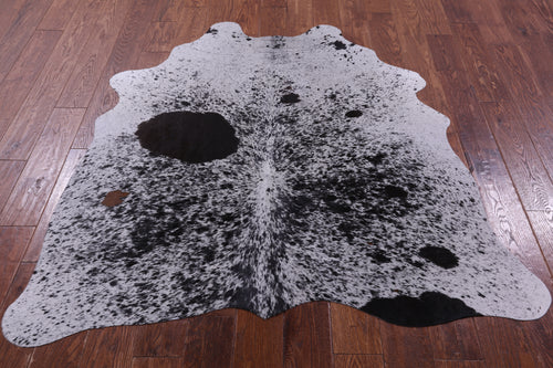 Black Salt & Pepper Natural Cowhide Rug - Small 5' 2
