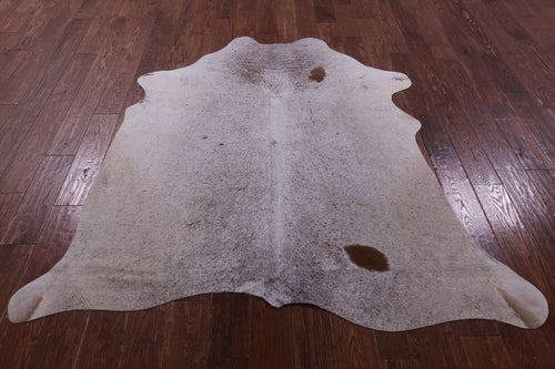 Brown Salt & Pepper Natural Cowhide Rug - Medium 6' 0