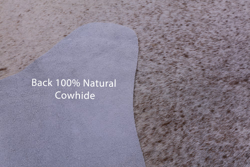 Brown Salt & Pepper Natural Cowhide Rug - Medium 6' 0