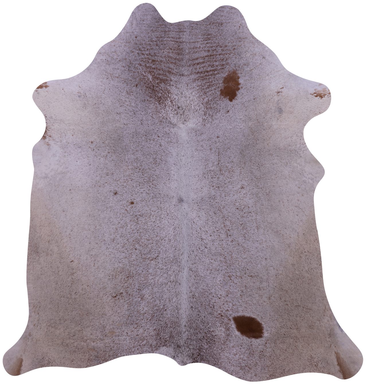 Brown Salt & Pepper Natural Cowhide Rug - Medium 6' 0"H x 5' 8"W