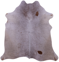 Thumbnail for Brown Salt & Pepper Natural Cowhide Rug - Medium 6' 0