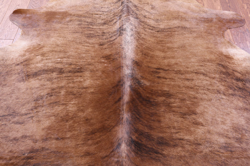 Brindle Natural Brown Cowhide Rug - Medium 6' 0