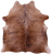 Brindle Natural Brown Cowhide Rug - Medium 6' 0"H x 5' 8"W