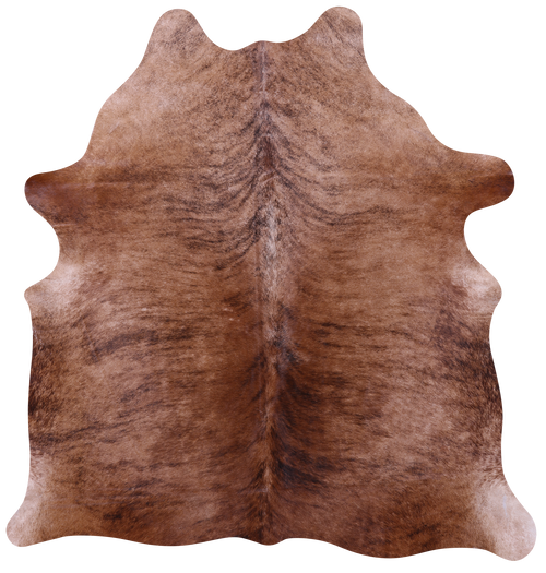 Brindle Natural Brown Cowhide Rug - Medium 6' 0