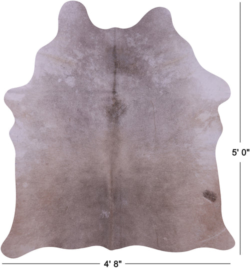Beige Natural Cowhide Rug - Small 5' 0