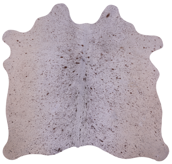 Brown Salt & Pepper Natural Cowhide Rug - Small 4' 7"H x 4' 10"W