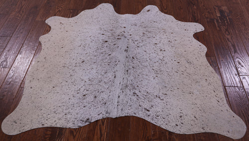 Brown Salt & Pepper Natural Cowhide Rug - Small 4' 7