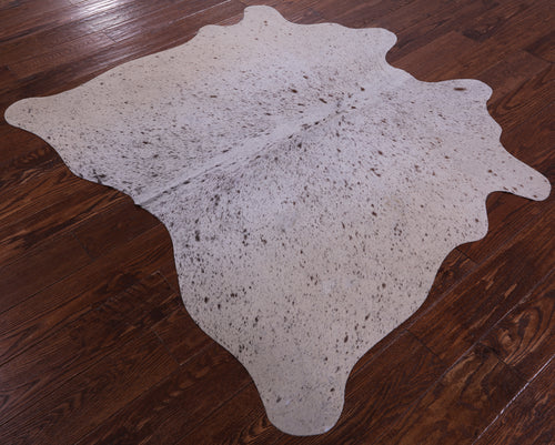 Brown Salt & Pepper Natural Cowhide Rug - Small 4' 7