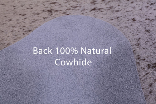 Brown Salt & Pepper Natural Cowhide Rug - Small 4' 7