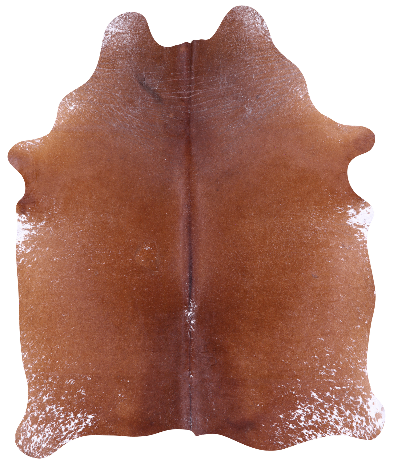 Brown Natural Cowhide Rug - Medium 6' 1"H x 5' 2"W