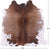 Brown & White Natural Cowhide Rug - Small 5' 5"H x 5' 5"W