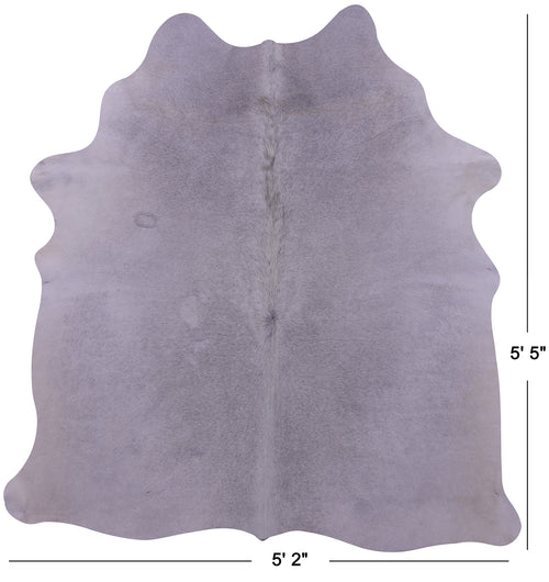 Grey Natural Cowhide Rug - Small 5' 5