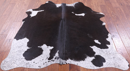 Black Salt & Pepper Natural Cowhide Rug - Small 5' 0