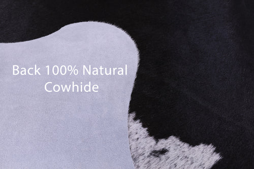 Black Salt & Pepper Natural Cowhide Rug - Small 5' 0