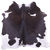 Black Salt & Pepper Natural Cowhide Rug - Small 5' 0"H x 5' 0"W