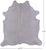 White Natural Cowhide Rug - X-Large 7' 7"H x 6' 11"W