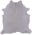 White Natural Cowhide Rug - X-Large 7' 7"H x 6' 11"W