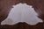 White Natural Cowhide Rug - X-Large 7' 7"H x 7' 3"W