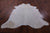 White Natural Cowhide Rug - X-Large 7' 7"H x 7' 3"W