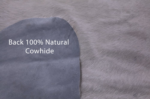White Natural Cowhide Rug - X-Large 7' 7