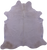 White Natural Cowhide Rug - X-Large 7' 7"H x 7' 3"W