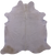 White Natural Cowhide Rug - X-Large 7' 7"H x 7' 3"W