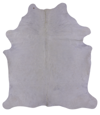 Thumbnail for White Natural Cowhide Rug - XX-Large 8' 2