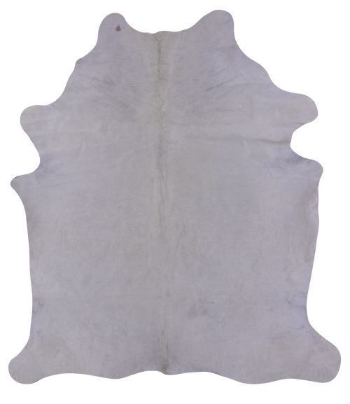 White Natural Cowhide Rug - XX-Large 8' 2