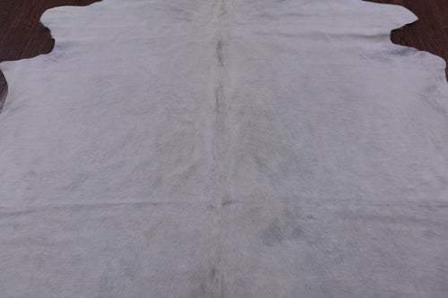 White Natural Cowhide Rug - XX-Large 8' 2