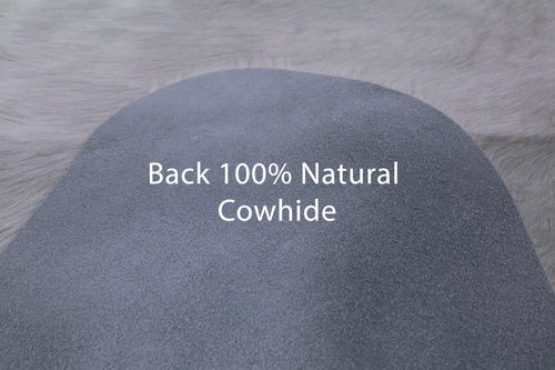White Natural Cowhide Rug - XX-Large 8' 2