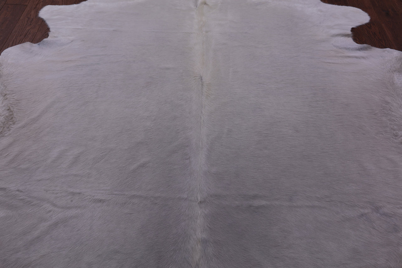 White Natural Cowhide Rug - XX-Large 8' 5"H x 7' 3"W