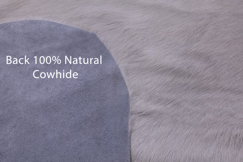 White Natural Cowhide Rug - XX-Large 8' 5