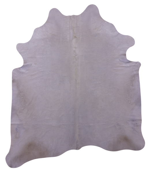 White Natural Cowhide Rug - XX-Large 8' 5"H x 7' 3"W