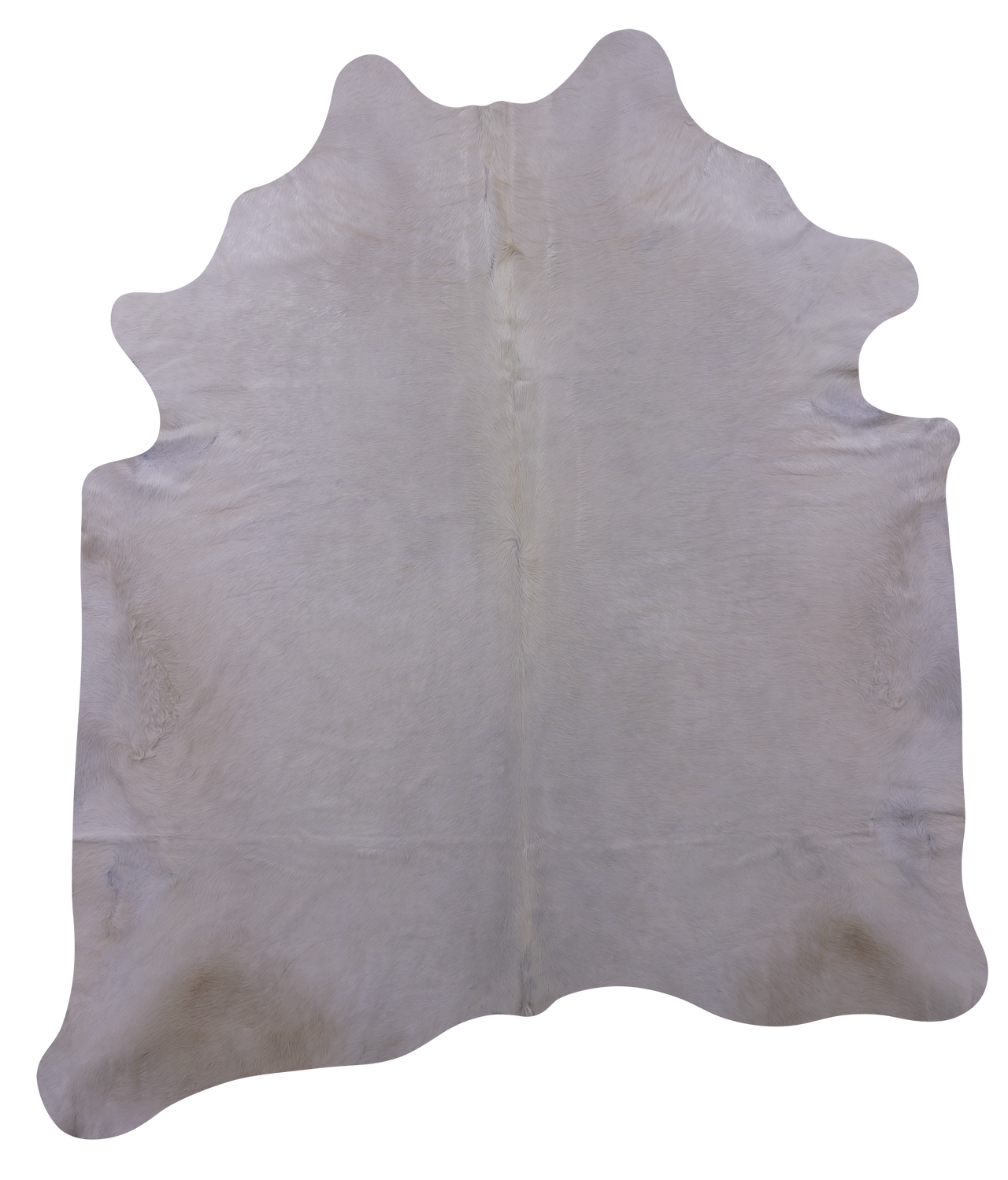 White Natural Cowhide Rug - XX-Large 8' 5"H x 7' 3"W