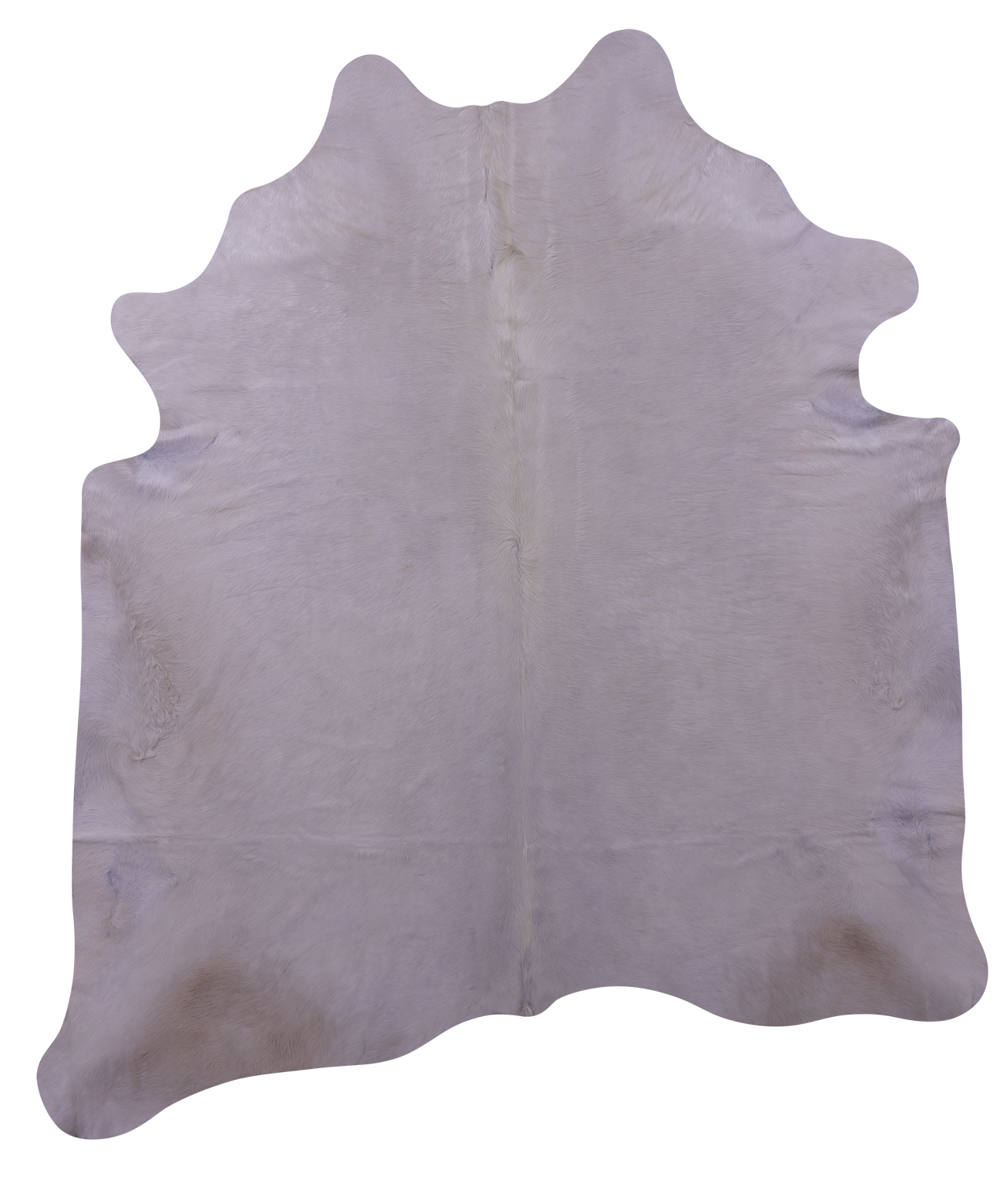 White Natural Cowhide Rug - XX-Large 8' 5"H x 7' 3"W
