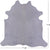White Natural Cowhide Rug - XX-Large 7' 9"H x 7' 10"W