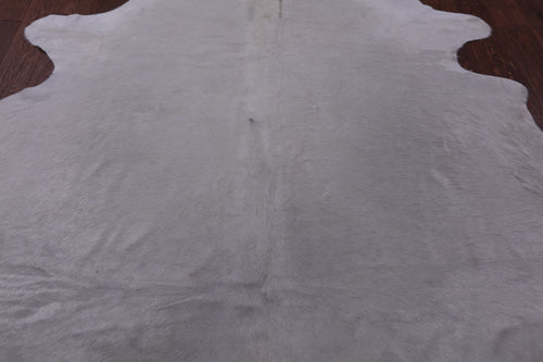 White Natural Cowhide Rug - XX-Large 7' 8