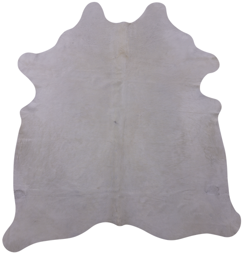 White Natural Cowhide Rug - XX-Large 7' 8