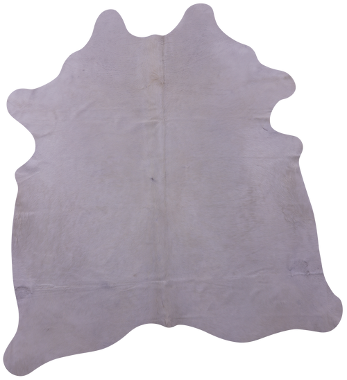 White Natural Cowhide Rug - XX-Large 7' 8