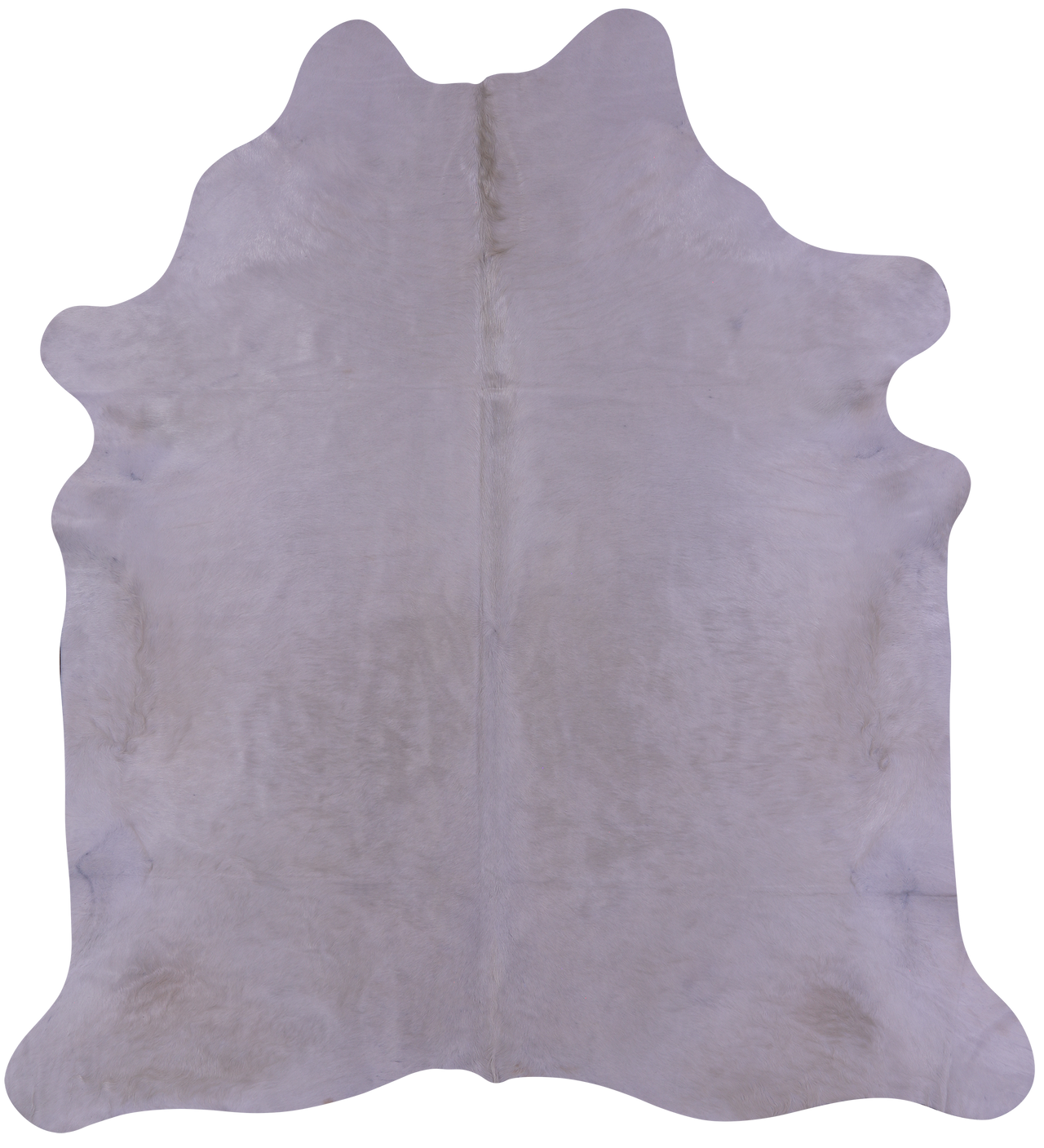 White Natural Cowhide Rug - XX-Large 8' 0"H x 7' 3"W