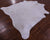 White Natural Cowhide Rug - XX-Large 8' 0"H x 7' 3"W