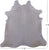 White Natural Cowhide Rug - X-Large 7' 2"H x 7' 0"W