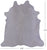 White Natural Cowhide Rug - X-Large 7' 2"H x 6' 9"W