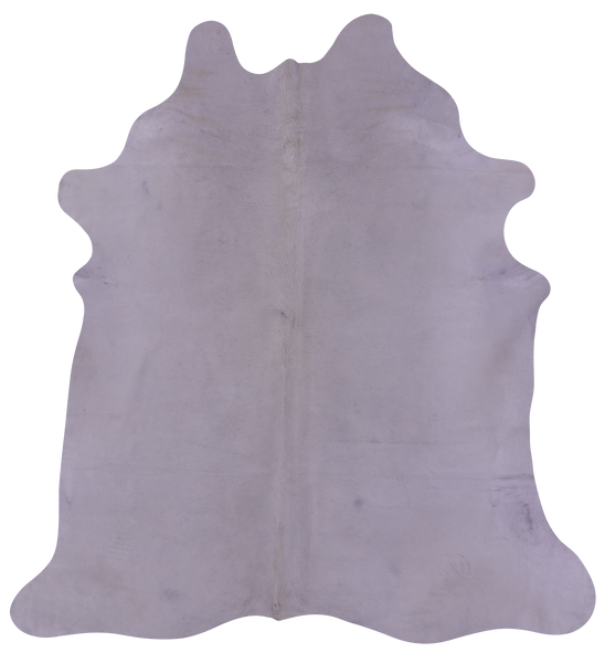 White Natural Cowhide Rug - X-Large 7' 2"H x 6' 9"W