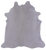 White Natural Cowhide Rug - X-Large 7' 2"H x 6' 9"W