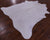 White Natural Cowhide Rug - X-Large 7' 2"H x 6' 9"W
