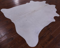 Thumbnail for White Natural Cowhide Rug - X-Large 7' 2
