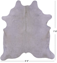 Thumbnail for White Natural Cowhide Rug - XX-Large 7' 8