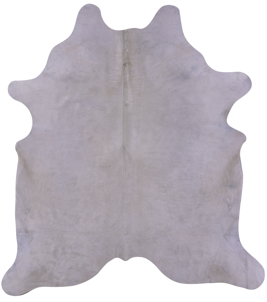 White Natural Cowhide Rug - XX-Large 7' 8"H x 6' 9"W