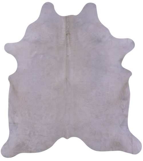 White Natural Cowhide Rug - XX-Large 7' 8